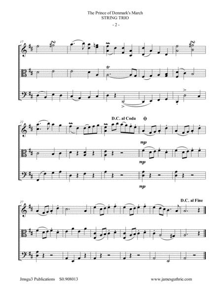 Clarke Trumpet Voluntary Prince Of Denmark March For String Trio Page 2