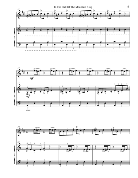 Classical Duets For Clarinet Piano In The Hall Of The Mountain King Page 2