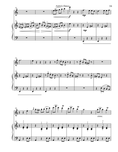 Classical Duets For Flute Piano Anitras Dance Page 2