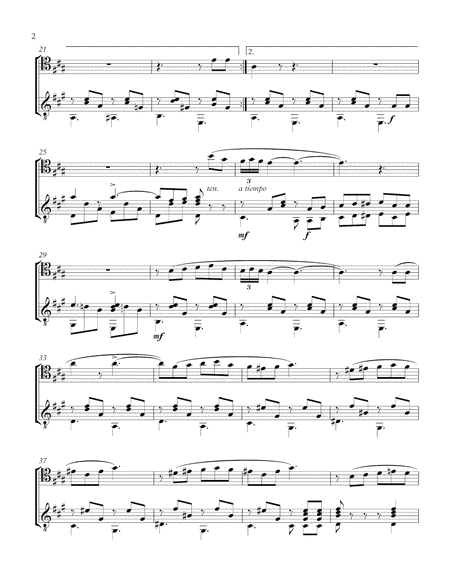 Clavelitos Cello And Guitar Score And Parts Page 2