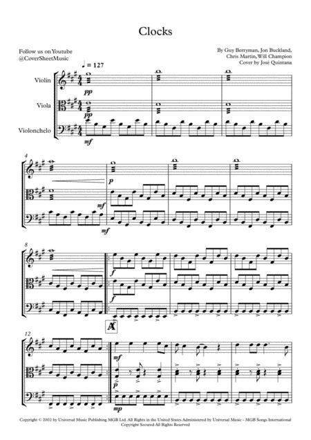 Clocks String Trio Page 2