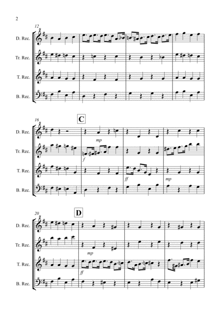 Coffee Shop Polka For Recorder Quartet Page 2