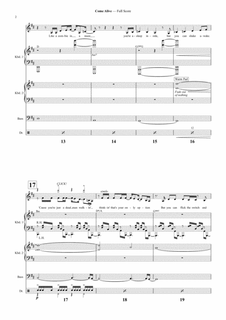 Come Alive Abridged Score And Band Parts For Choir Page 2