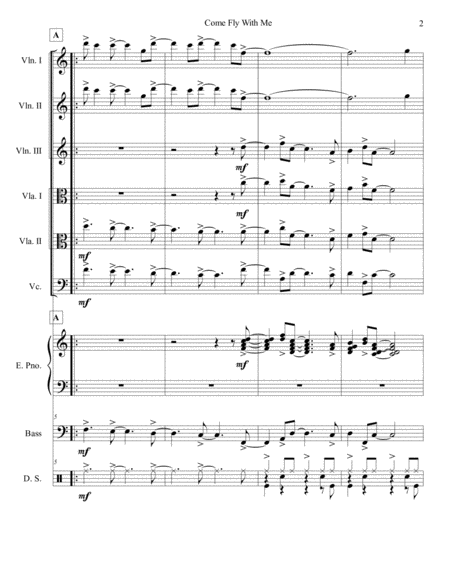 Come Fly With Me String Sextet Page 2