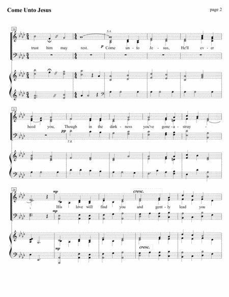 Come Unto Jesus Satb W Piano Page 2