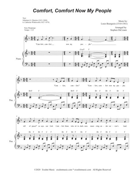 Comfort Comfort Now My People For Unison Choir Page 2