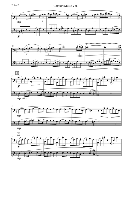 Comfort Music For Bassoon Duet Page 2