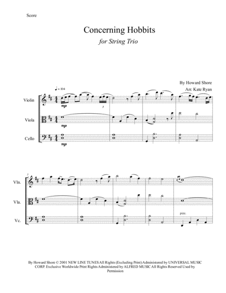 Concerning Hobbits String Trio Page 2