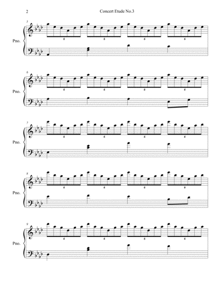 Concert Etude No 3 Page 2