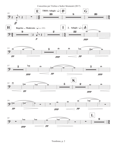 Concertino Per Violino E Sedici Strumenti 2017 Tenor Trombone Part Page 2