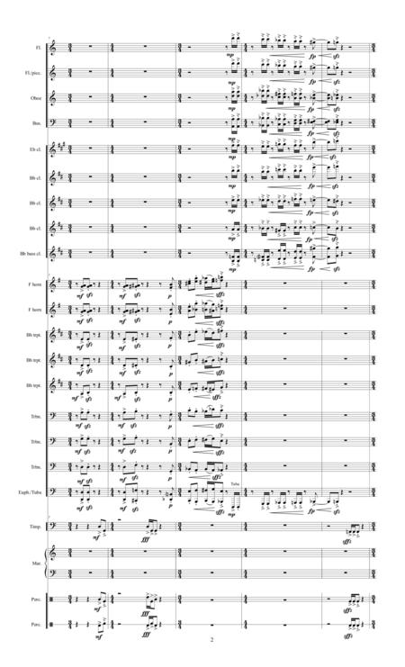 Concerto For Concert Band 2011 Full Score Page 2