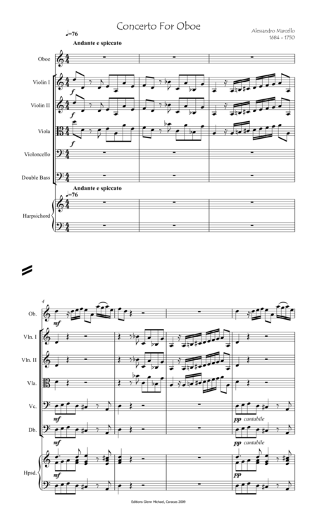 Concerto For Oboe Strings Page 2