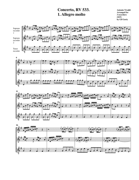 Concerto Rv 533 Arrangement For 3 Recorders Sst Page 2