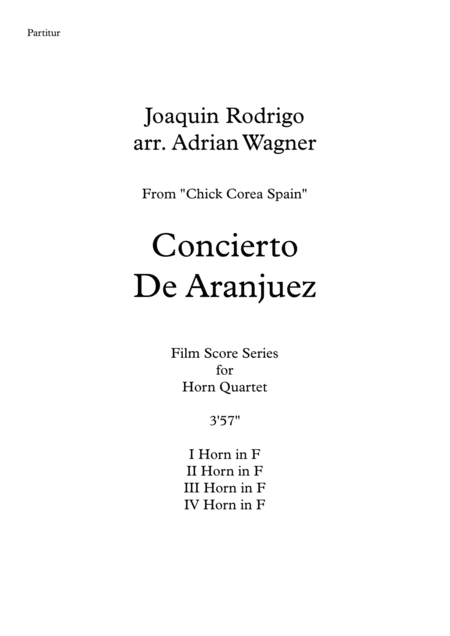 Concierto De Aranjuez Horn Quartet Arr Adrian Wagner Page 2