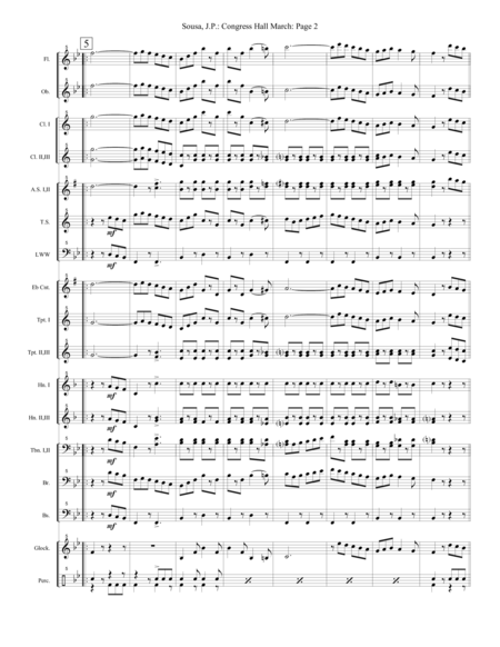 Congress Hall March Extra Score Page 2