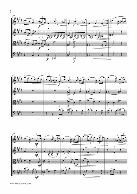 Consolation No 5 In E Major String Quartet Page 2