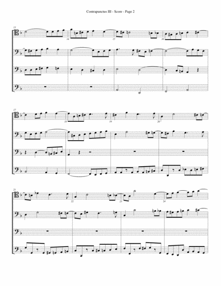 Contrapunctus Iii For Trombone Or Low Brass Quartet Page 2