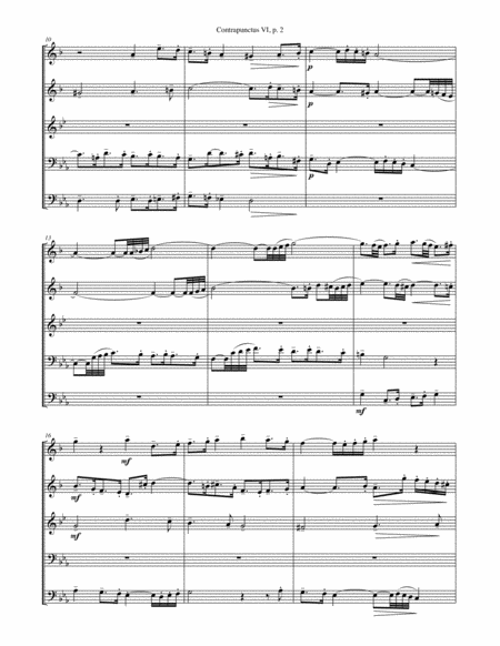 Contrapunctus Vi From The Art Of Fugue For Brass Quintet Page 2