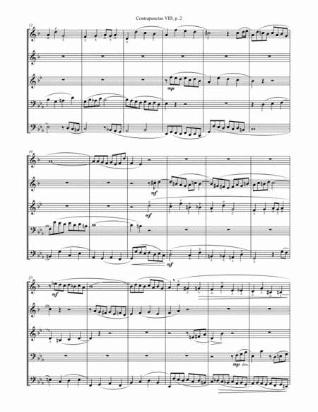 Contrapunctus Viii From The Art Of Fugue For Brass Quintet Page 2