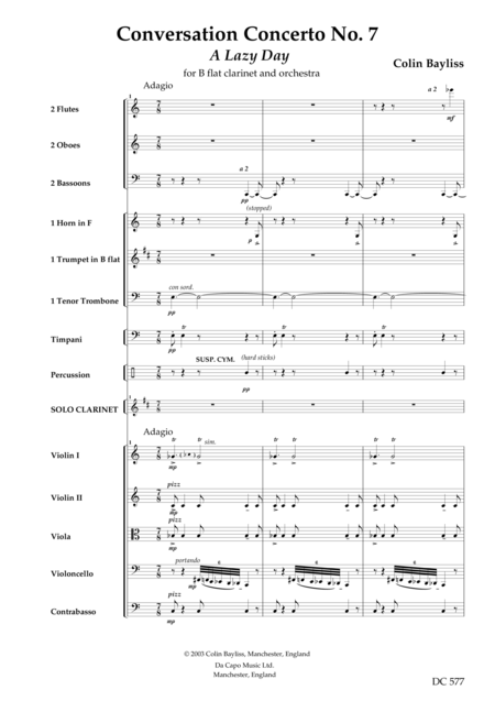 Conversation Concerto No 7 For B Flat Clarinet And Orchestra Page 2