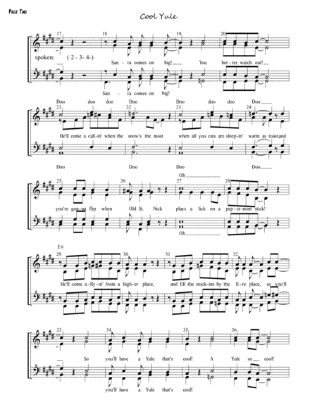 Cool Yule For Womens Quartet Page 2