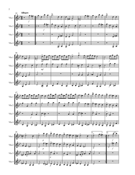 Corelli Christmas Concerto For 4 Violins With Score Parts Mp3 Page 2