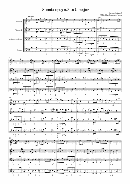 Corelli Sonata Op 3 N 8 In C Major Page 2