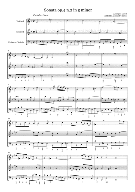 Corelli Sonata Op 4 N 2 In G Minor Page 2