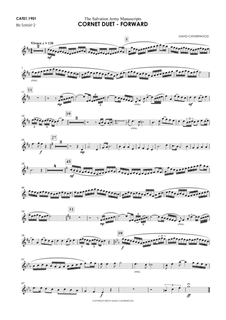 Cornet Duet Forward By David Catherwood With Brass Band Accompaniment Page 2
