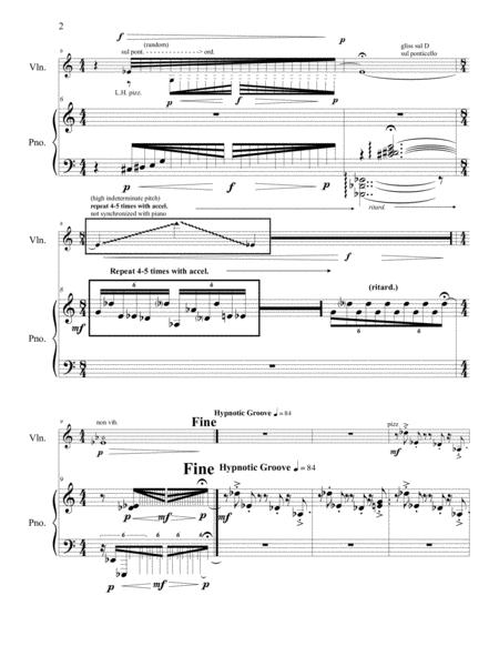 Cosmic Dreams Of The Natives For Violin And Piano Page 2