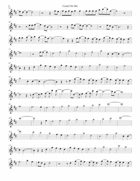 Count On Me Bari Sax Page 2