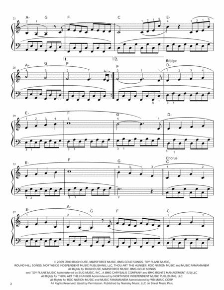 Count On Me By Bruno Mars Beginner Piano Page 2