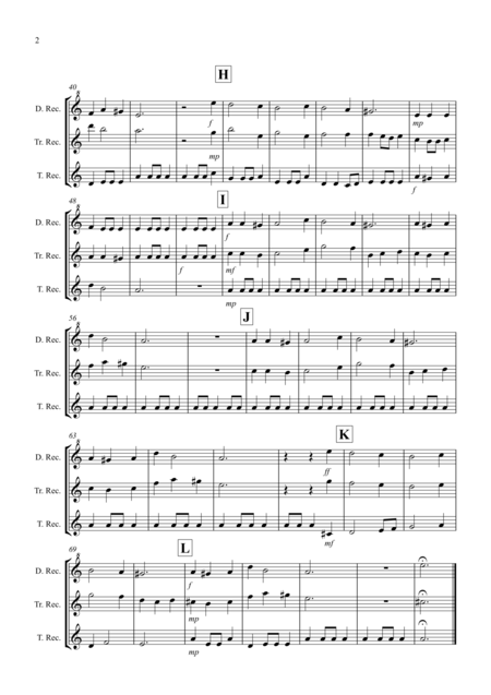 Coventry Carol For Recorder Trio Page 2