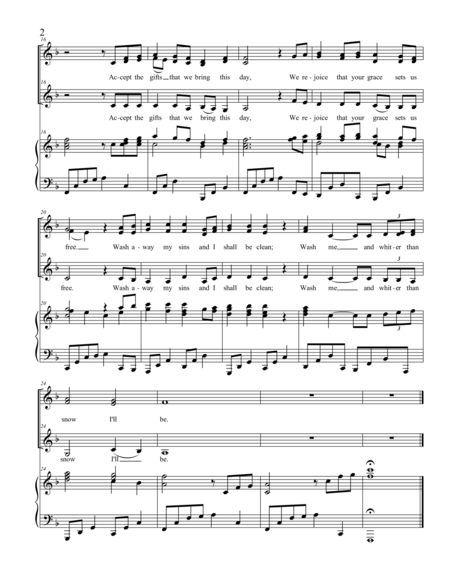 Create In Me A Clean Heart O God Offertory Hymn Multiple Voicings Page 2