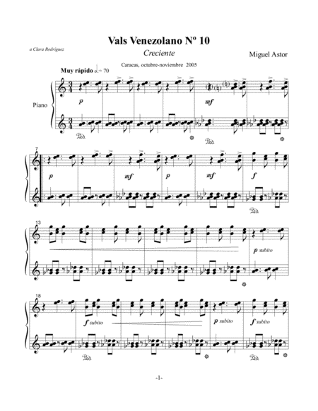 Creciente Crescent Venezuelan Waltz N 10 Page 2