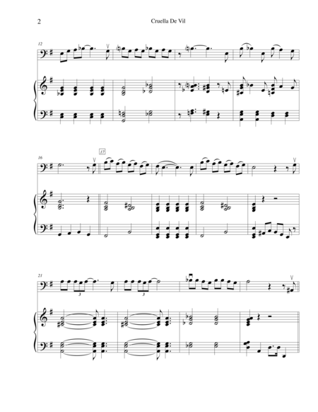 Cruella De Vil For Cello And Piano Page 2