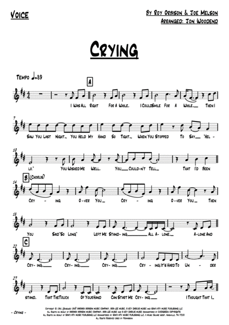 Crying 9 Piece Rock Band Page 2