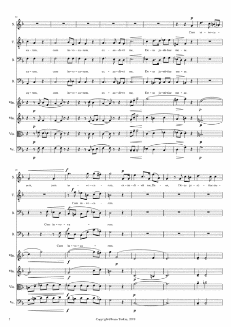 Cum Invocarems Solo Tbb And String Quartet Page 2