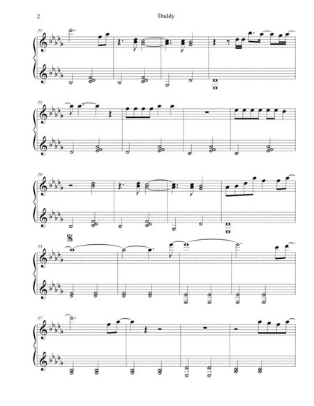 Daddy Coldplay Sheet Music Easy Piano Page 2