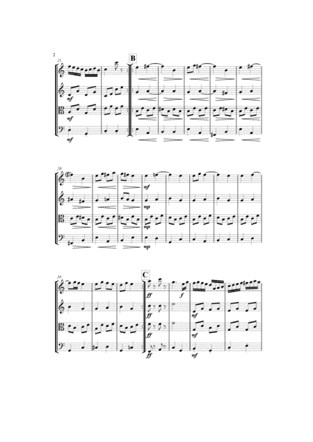 Dance Of The Comedians From The Bartered Bride By Smetana For String Quartet Score Parts Mp3 Page 2