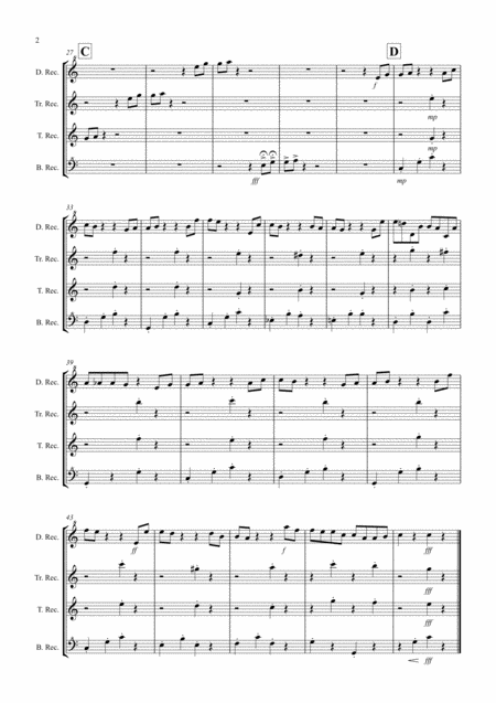 Dance Of The Hours For Recorder Quartet Page 2