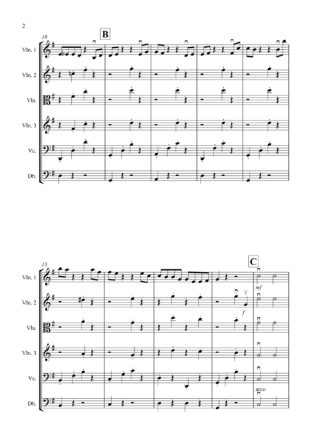 Dance Of The Hours For String Orchestra Page 2