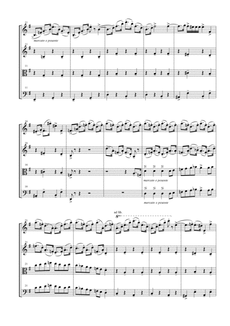 Dance Of The Knights From Romeo And Juliet For String Quartet Page 2