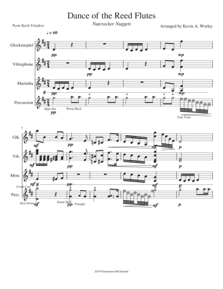 Dance Of The Reed Flutes For Percussion Quartet Page 2