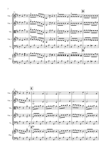 Dance Of The Reed Pipes Fantasia From Nutcracker For String Quartet Page 2