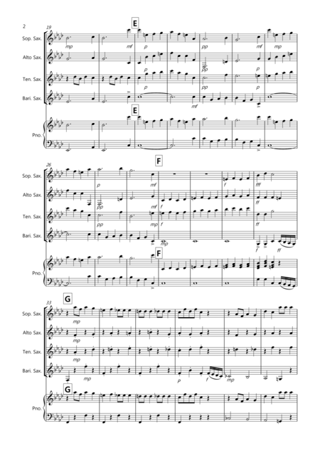 Dance Of The Sugar Plum Fairy Fantasia From Nutcracker For Saxophone Quartet Page 2