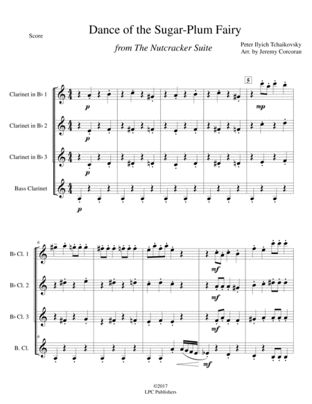 Dance Of The Sugar Plum Fairy For Clarinet Quartet Page 2