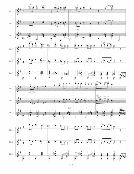 Dance Of The Sugar Plum Fairy For Guitar Trio Page 2