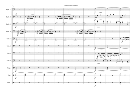 Dance Of The Tumblers Arranged For Tuba Ensemble With Percussion Page 2