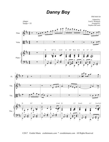 Danny Boy Duet For Violin And Viola Page 2